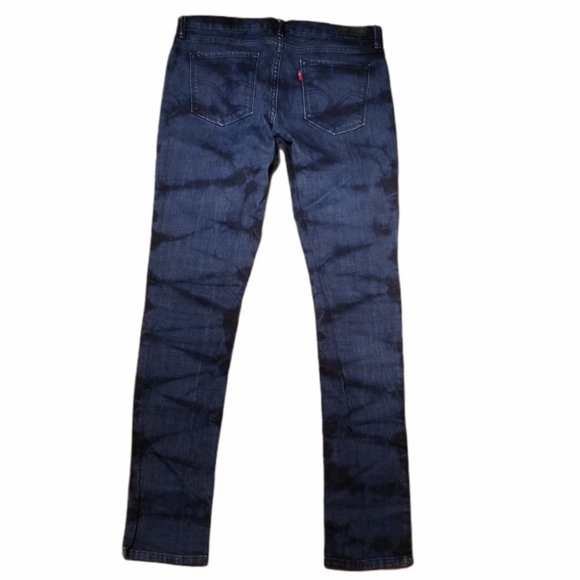 LEVI'S Dark Blue Tie-Dye "Ultra Low Skinny" Jeans - Picture 8 of 8